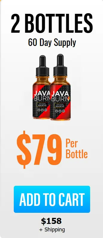 Java Burn 60-days supply of 2 bottles for 158 dollars